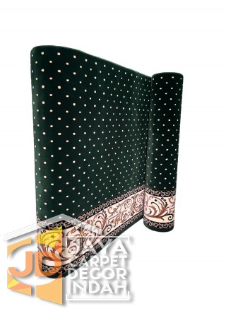 Karpet Sajadah Solomon Farangi Green Motif Bintik 120x600, 120x1200, 120x1800, 120x2400